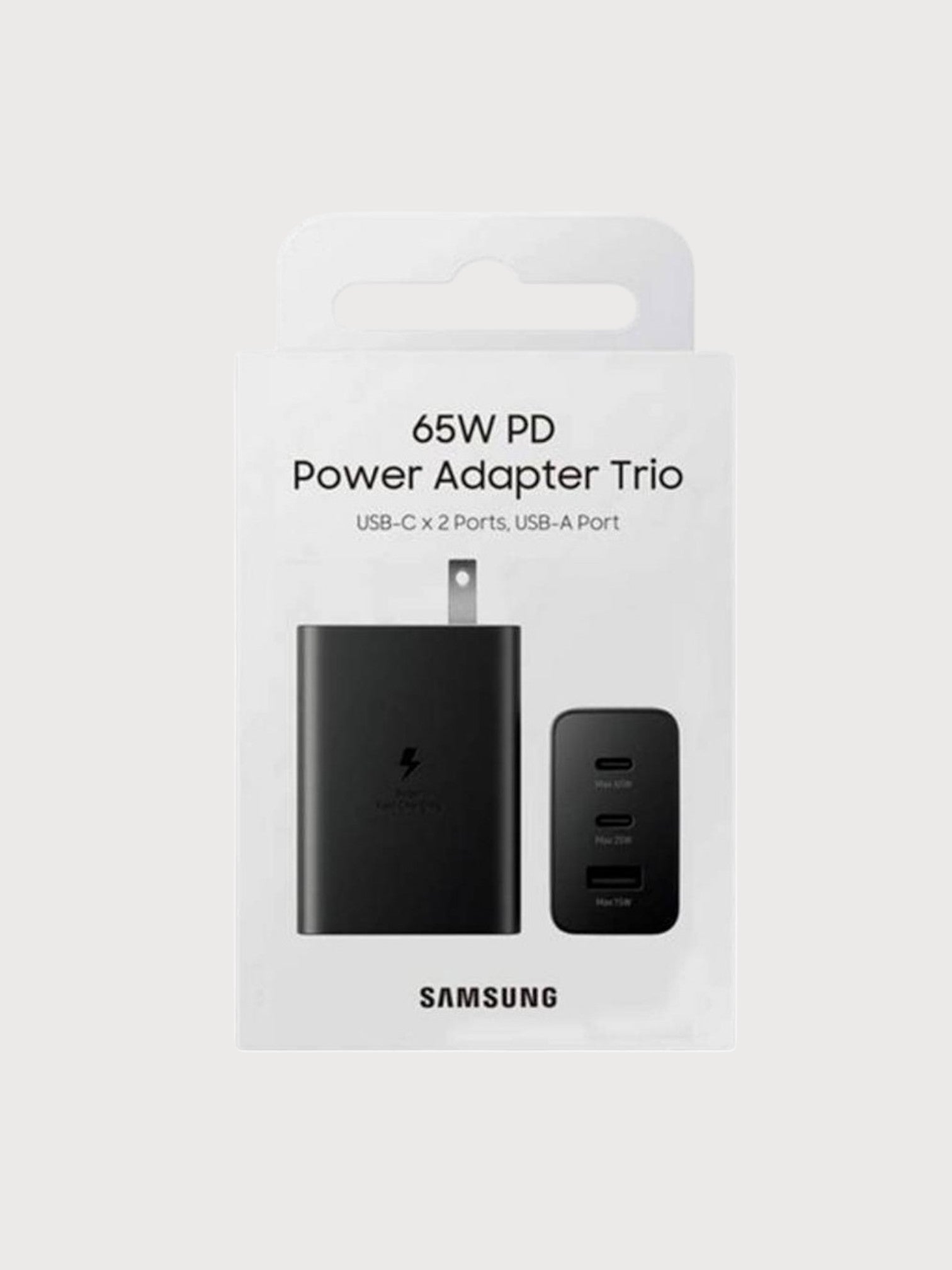 Adaptador samsung 65 watts