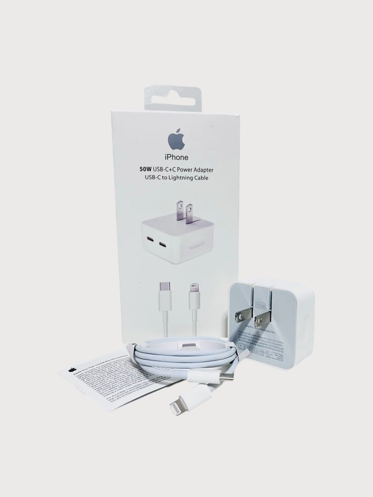 Cable y cubo de 50 Watts